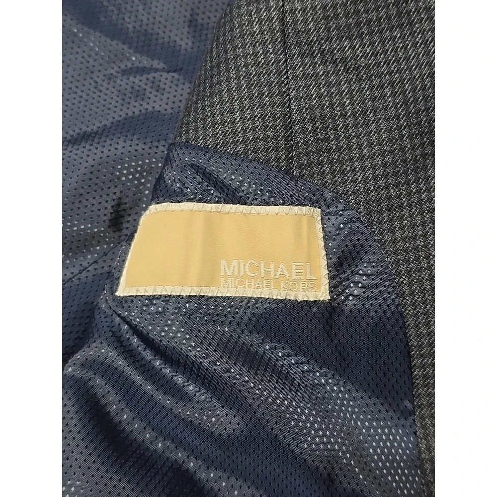 Michael‎ Kors Blue Check Men SPORT COAT 46R blazer suit jacket